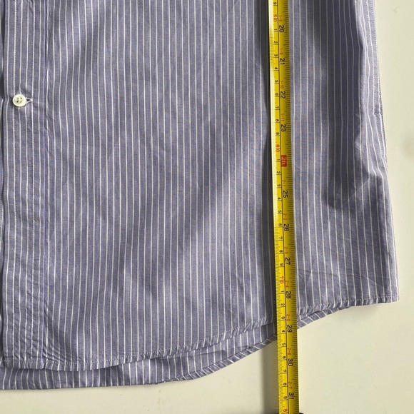 Ralph Lauren Purple Label Shirt Mens 16.5 Large Striped Dress Button Up Classic - Picture 5 of 10